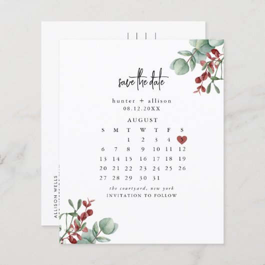 Winter Save the Date (Vorne/Hinten)