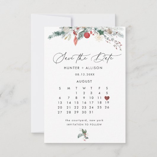 Winter Save the Date (Vorderseite)