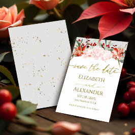 Winter Save the Date Gilde Watercolor Floral