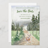 Winter Save the Date im Evergreen Woods (Vorne/Hinten)