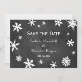 Winter Save the Date Zeit, Champagner zu trinken (Rückseite)