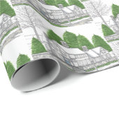 Winter Scape 2 Wrapper Geschenkpapier (Rolleneckpunkt)