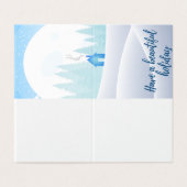 Winter Scene 25 Pack Holiday Cards (Außenseite Aufgefaltet)