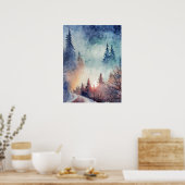Winter Scene Art Poster (Küche)