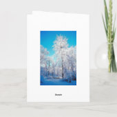 Winter Scene Card Feiertagskarte (Rückseite)