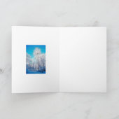 Winter Scene Card Feiertagskarte (Innenseite)