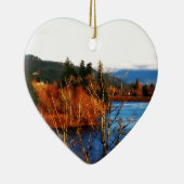 Winter Scene Columbia Gorge Keramikornament (Rechts)