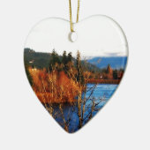 Winter Scene Columbia Gorge Keramikornament (Links)