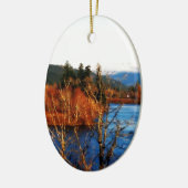 Winter Scene Columbia Gorge Keramikornament (Links)