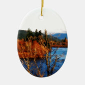 Winter Scene Columbia Gorge Keramikornament (Vorne)