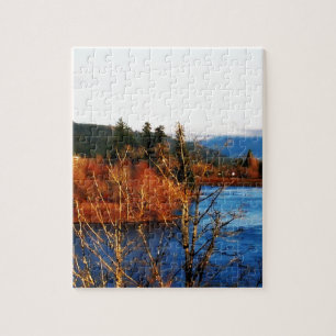 Winter Scene Columbia Gorge Puzzle