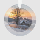 Winter scene custom Christmas Holiday  Ornament (Vorderseite)