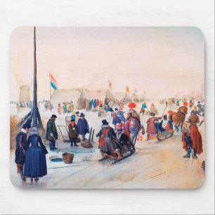 Winter Scene Fine Art Weihnachtsgeschenk Mousepad