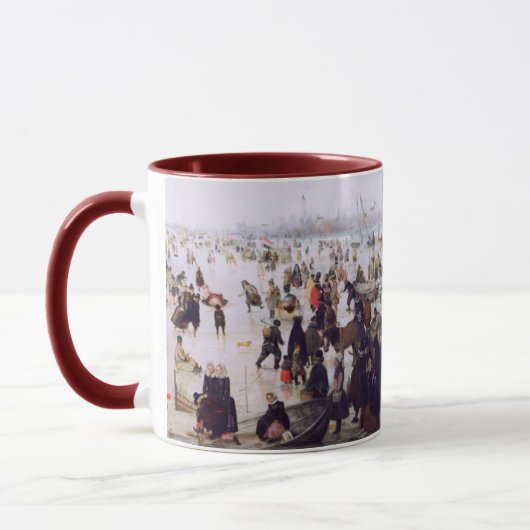 Winter Scene Fine Art Weihnachtsgeschenk Tasse (Links)