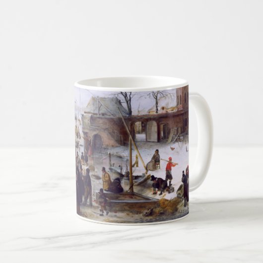 Winter Scene Fine Art Weihnachtsgeschenk Tasse (VorderseiteRechts)