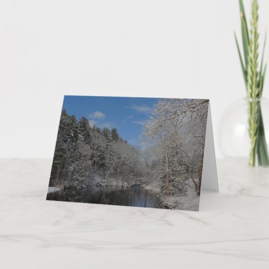 Winter Scene Holiday Card Feiertagskarte (Vorderseite)
