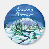 Winter Scene Magnet (Vorne)