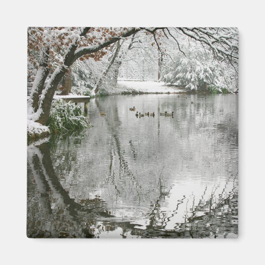 Winter Scene Magnet (Vorne)