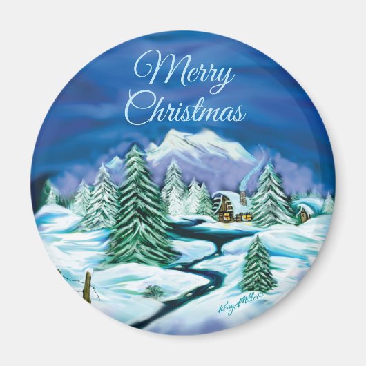 Winter Scene Magnet (Vorne)