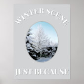 winter scene Poster (Vorne)