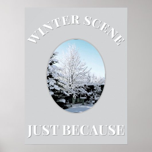 winter scene Poster (Vorne)
