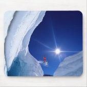 Winter Scene Snowboarder Mouse Pad Mousepad (Vorne)
