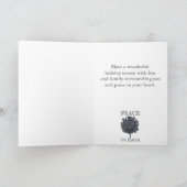 Winter Scene Snowy Road Trees Weihnachten (Innenseite)