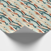 Winter Scene Trees Mountains Snow Geschenkpapier (Ecke)