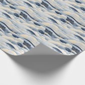 Winter Scene Trees Mountains Snow Geschenkpapier (Ecke)