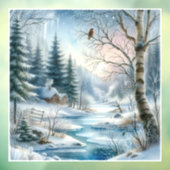 Winter Scene Window Cling Fensteraufkleber (Blatt 3)