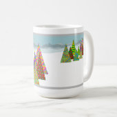 Winter scene with xmas trees kaffeetasse (VorderseiteRechts)