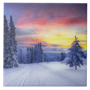 Winter scenery   fliese