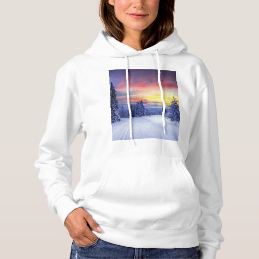 Winter scenery hoodie (Vorderseite)