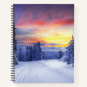 Winter scenery  notizblock