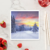 Winter scenery serviette (Beispiel)
