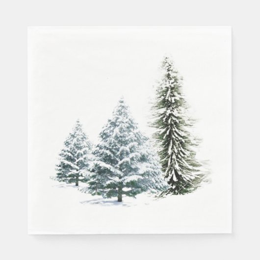WINTER SCENERY STANDARD LUNCHEON Napkins Serviette (Vorderseite)