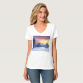 Winter scenery   T-Shirt (Vorderseite Vollansicht)