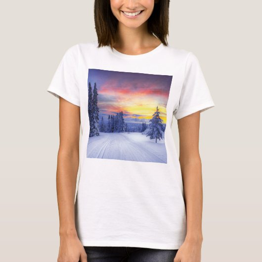 Winter scenery  T-Shirt (Vorderseite)