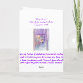 "Winter-Schatten" - Kairos draußen fördern Karte (Rückseite)