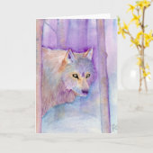 "Winter-Schatten" - Kairos draußen fördern Karte (Gelbe Blume)