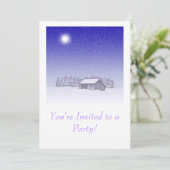 Winter-Scheune Einladung (Stehend Vorderseite)