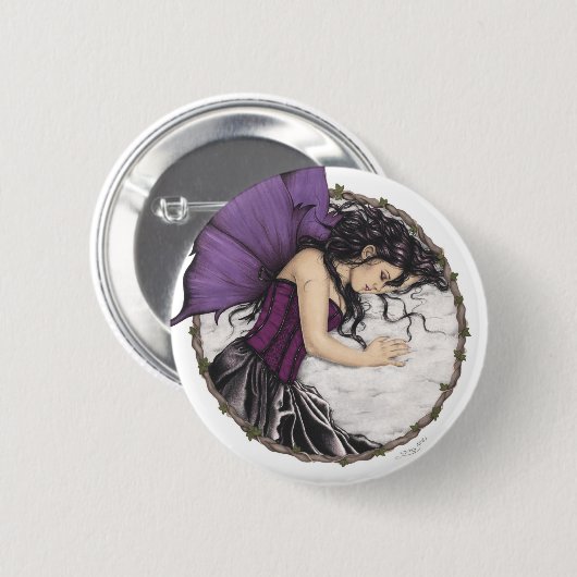 Winter-Schlaf-Fee-Knopf Button (Vorne & Hinten)