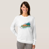 Winter-Schlitten-Spaß Snow Sledge T-Shirt (Vorne ganz)