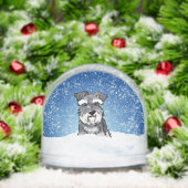 Winter Schnauzer Christmas Art Schneekugeln (Weihnachten)