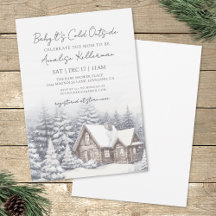 Winter-Schnee-Baby-Party