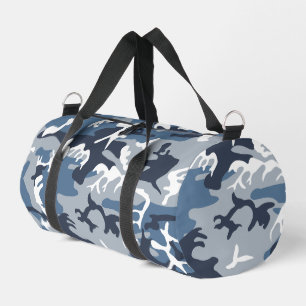 Winter-Schnee-Blau-Tarnmuster, Militär, Armee Duffle Bag