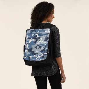 Winter-Schnee-Blau-Tarnmuster, Militär, Armee Rucksack