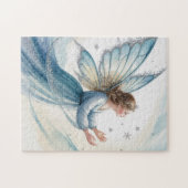 Winter-Schnee-Fee-Wasserfarbenkunst Puzzle (Horizontal)