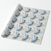Winter-Schnee-Fee-Wasserfarbenkunst Weihnachten Geschenkpapier (Ungerollt)
