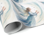 Winter-Schnee-Fee-Wasserfarbenkunst Weihnachten Geschenkpapier (Rolleneckpunkt)